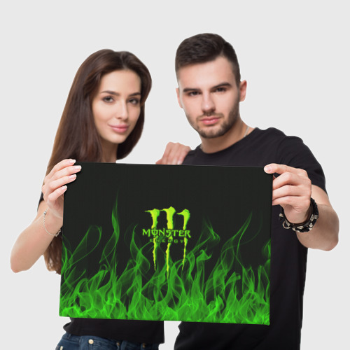 Холст прямоугольный MONSTER ENERGY, цвет 3D печать - фото 5