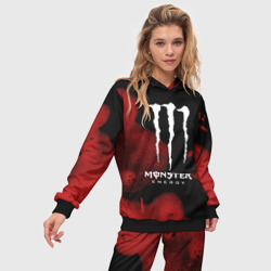 Женский костюм с толстовкой 3D Monster energy - фото 2