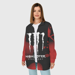 Женская рубашка oversize 3D Monster energy - фото 2