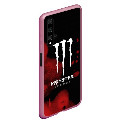 Чехол для Honor 20 Monster energy, цвет малиновый - фото 3