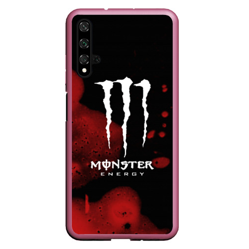 Чехол для Honor 20 Monster energy, цвет малиновый