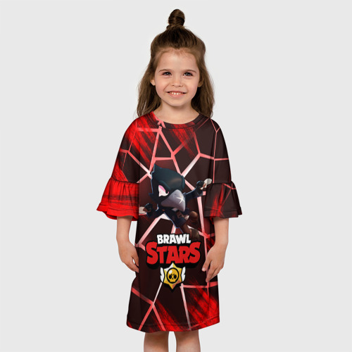 Детское платье 3D Brawl Stars CROW, цвет 3D печать - фото 4