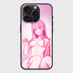 Чехол силиконовый для Apple iPhone 15 Pro Мax матовый Darling IN the Franxx