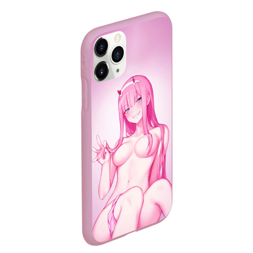 Чехол для iPhone 11 Pro Max матовый Darling IN the Franxx, цвет розовый - фото 3