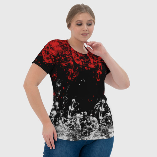 Женская футболка 3D БРЫЗНИ ВОДЫ., цвет 3D печать - фото 6