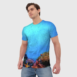 Мужская футболка 3D Подводный мир - фото 2