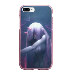 Чехол для iPhone 7Plus/8 Plus матовый Ноль Два сбоку - Darling in the FranXX