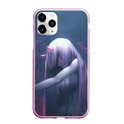 Чехол для iPhone 11 Pro Max матовый Ноль Два сбоку - Darling in the FranXX