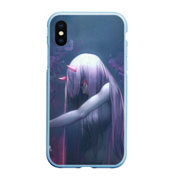 Чехол для iPhone XS Max матовый Ноль Два сбоку - Darling in the FranXX