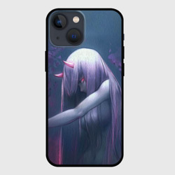 Чехол для iPhone 13 mini Ноль Два сбоку - Darling in the FranXX