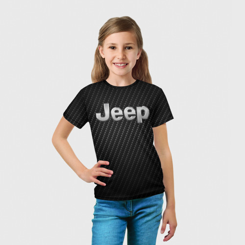 Детская футболка 3D Jeep Carbone Джип Карбон, цвет 3D печать - фото 5