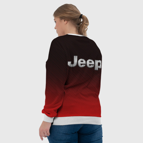 Женский свитшот 3D Jeep Джип +спина, цвет 3D печать - фото 7