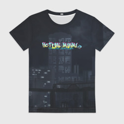 Женская футболка 3D Hotline Miami