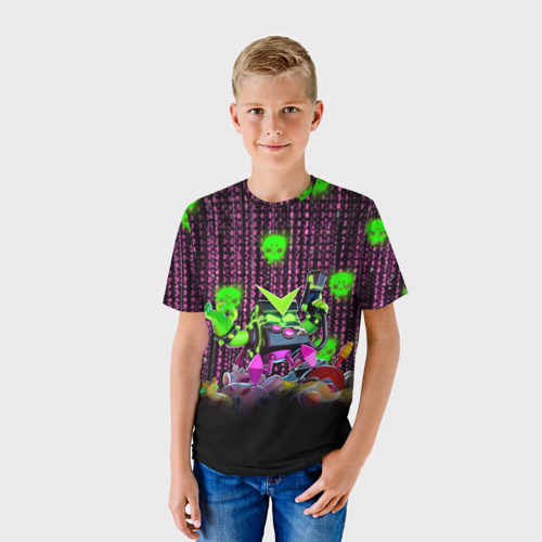 Детская футболка 3D Virus 8-Bit, цвет 3D печать - фото 3