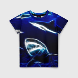 Детская футболка 3D Дельфин в море