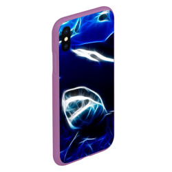 Чехол для iPhone XS Max матовый Дельфин в море - фото 2