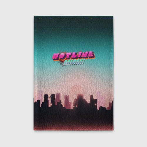 Обложка для автодокументов Hotline Miami, цвет зеленый