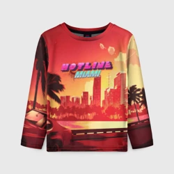 Детский лонгслив 3D Hotline Miami