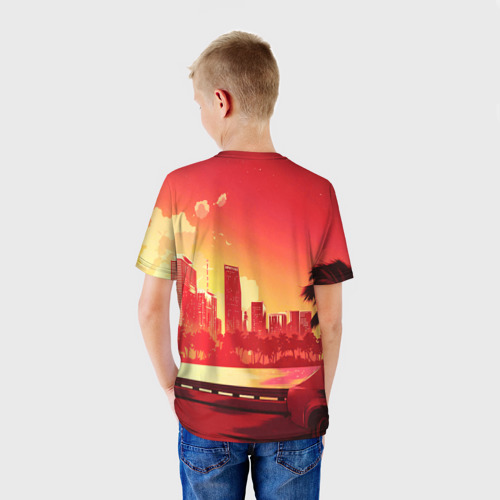 Детская футболка 3D Hotline Miami, цвет 3D печать - фото 4