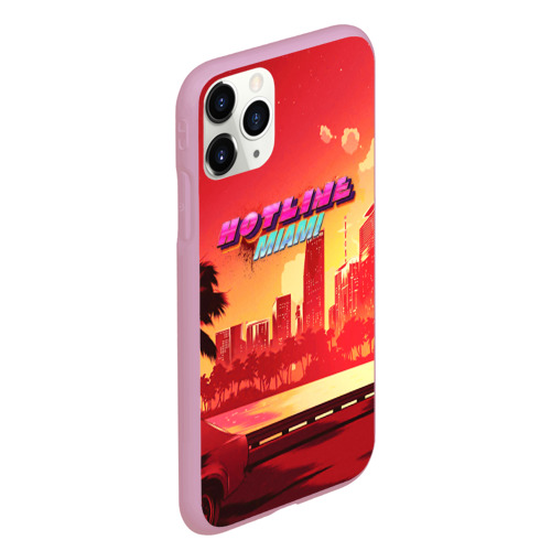 Чехол для iPhone 11 Pro Max матовый Hotline Miami, цвет розовый - фото 3