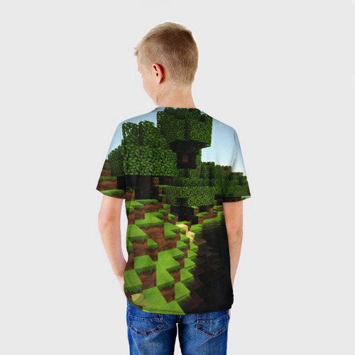 Детская футболка 3D Minecraft, цвет 3D печать - фото 4