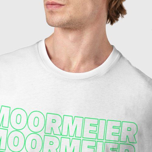 Мужская футболка хлопок PAYTON MOORMEIER - ТИКТОК, цвет белый - фото 6