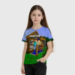 Детская футболка 3D Minecraft - фото 3