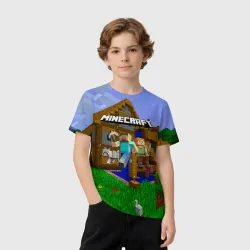 Детская футболка 3D Minecraft - фото 5