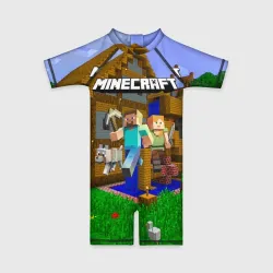 Детский купальный костюм 3D Minecraft