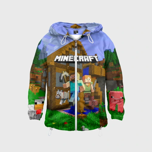 Детская ветровка 3D Minecraft