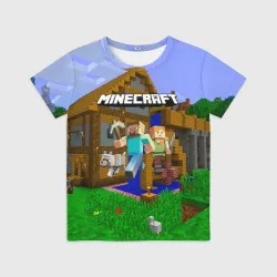 Детская футболка 3D Minecraft