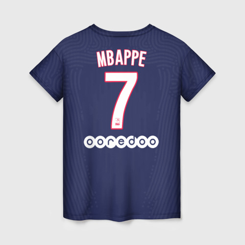 Женская футболка 3D Mbappe home 20-21, цвет 3D печать - фото 2