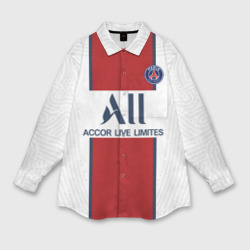 Женская рубашка oversize 3D PSG away 20-21