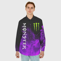 Мужская рубашка oversize 3D Monster energy - фото 2