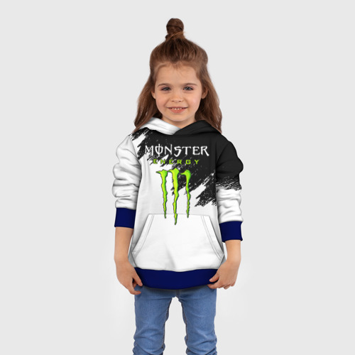 Детская толстовка 3D Monster energy, цвет синий - фото 4