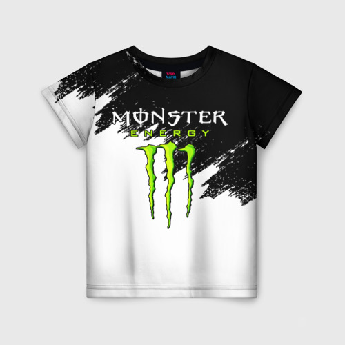 Детская футболка 3D Monster energy, цвет 3D печать