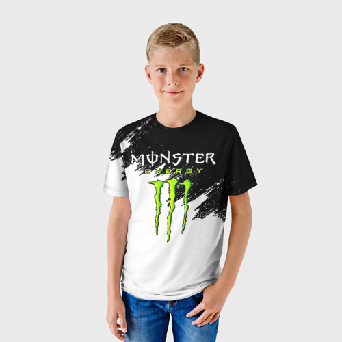 Детская футболка 3D Monster energy, цвет 3D печать - фото 3