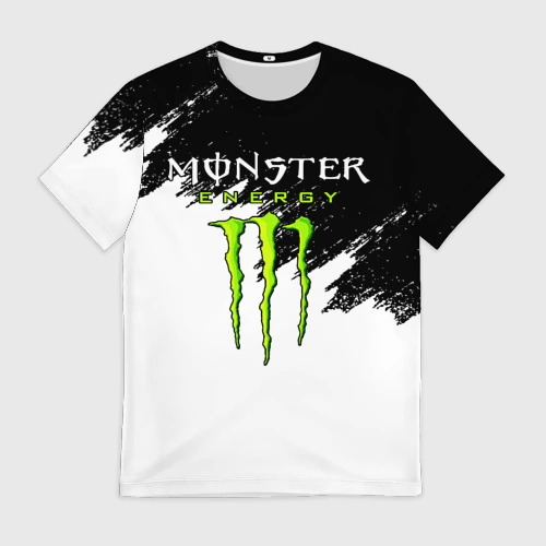Мужская футболка 3D Monster energy