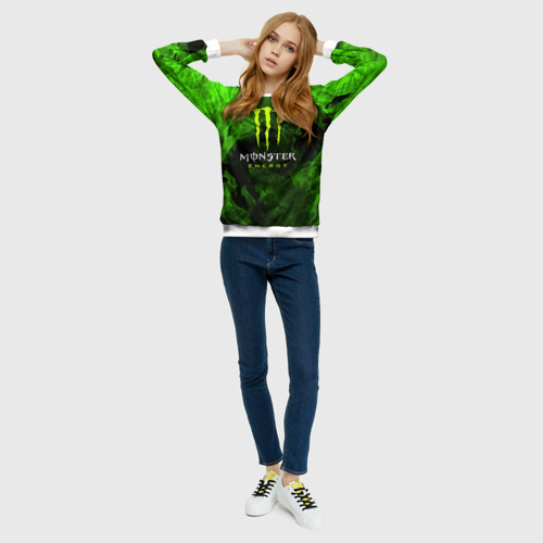 Женский свитшот 3D Monster energy - фото 5