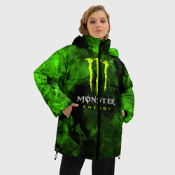 Женская зимняя куртка Oversize Monster energy - фото 2