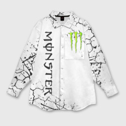 Мужская рубашка oversize 3D Monster energy