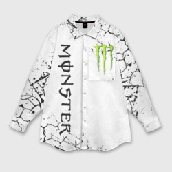 Женская рубашка oversize 3D Monster energy