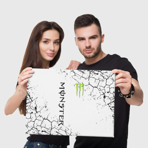 Холст прямоугольный Monster energy, цвет 3D печать - фото 5