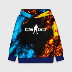 Детская толстовка 3D CS GO fire КС Го ОГоНЬ