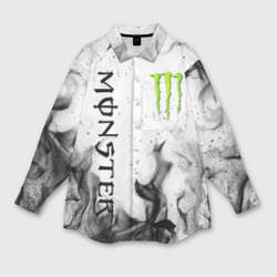 Женская рубашка oversize 3D Monster energy