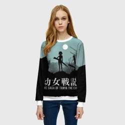 Женский свитшот 3D The saga of Tanya the evil - фото 2