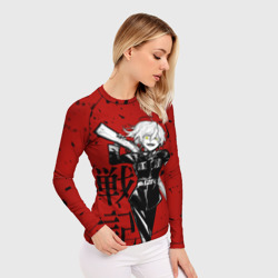 Женский рашгард 3D Военная хроника маленькой девочки - злая Таня - фото 2