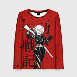 Женский лонгслив 3D Военная хроника маленькой девочки - злая Таня