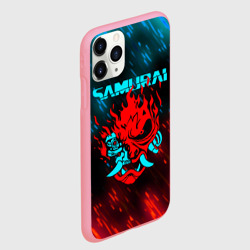 Чехол для iPhone 11 Pro Max матовый Cyberpunk 2077 Самураи - фото 2