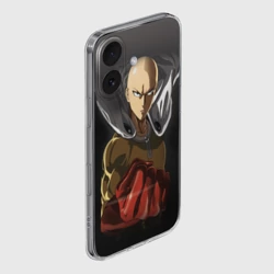 Чехол для iPhone 16 силиконовый с защитой камеры Ярость Сайтамы - фото 2